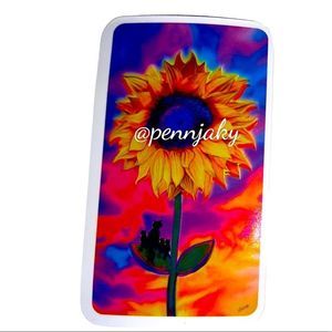 𝅺🌻2 for $9 or 4 for $15🌻 Pretty Sunflower on Colorful Background Sticker